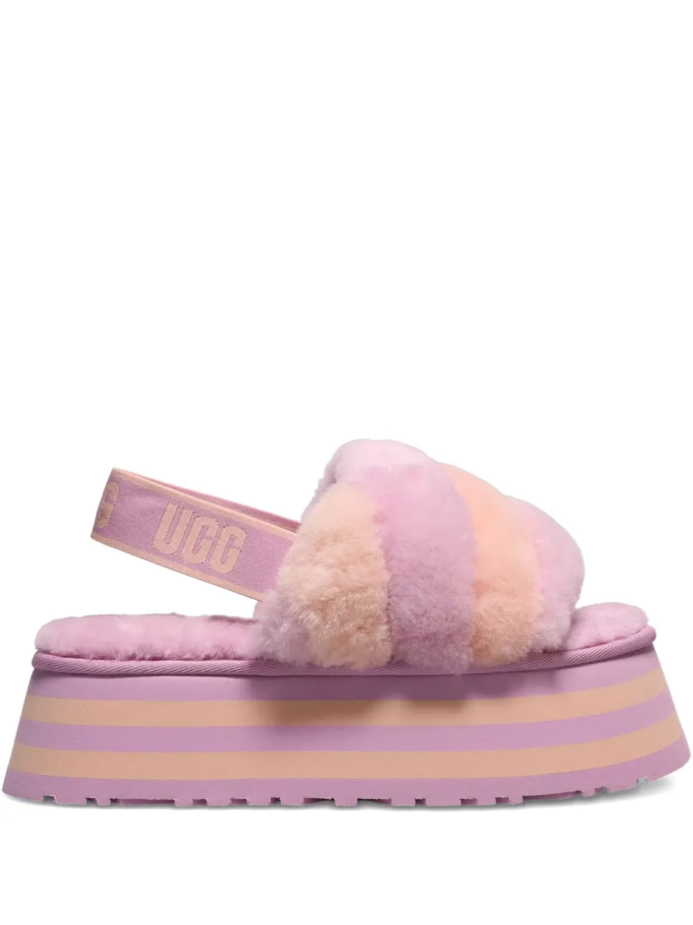 UGG Disco Stripe "Purple Pink" slides