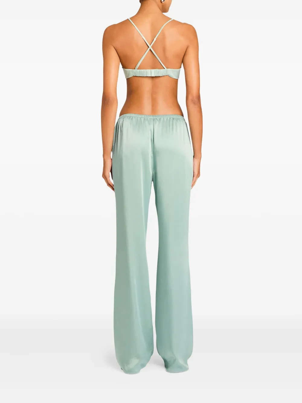 Ser.o.ya Courtney Silk Bralette In Blue