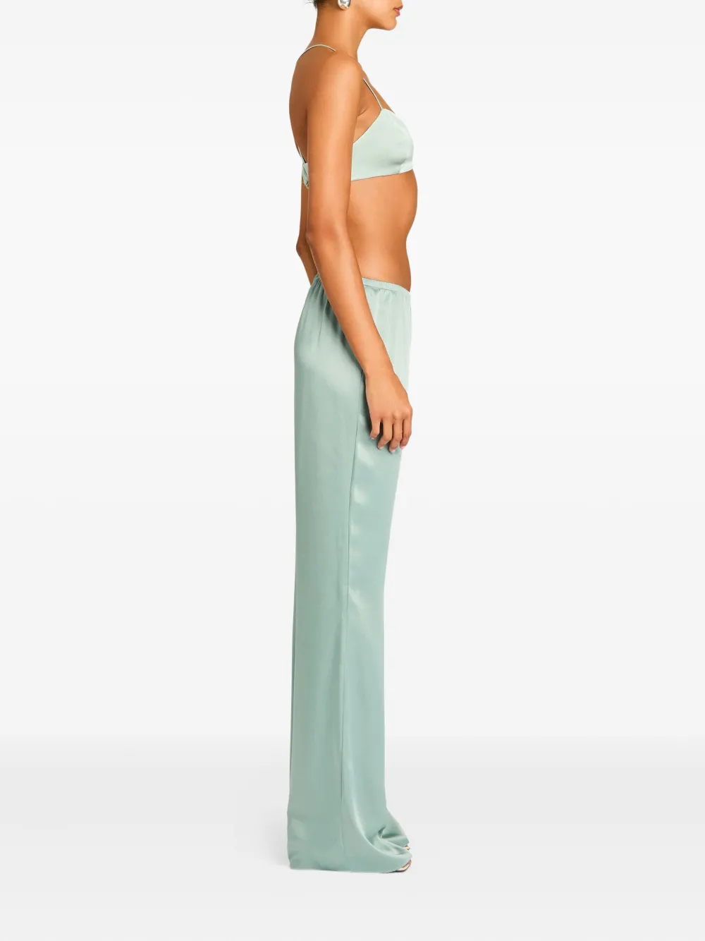 Ser.o.ya Courtney Silk Bralette In Blue