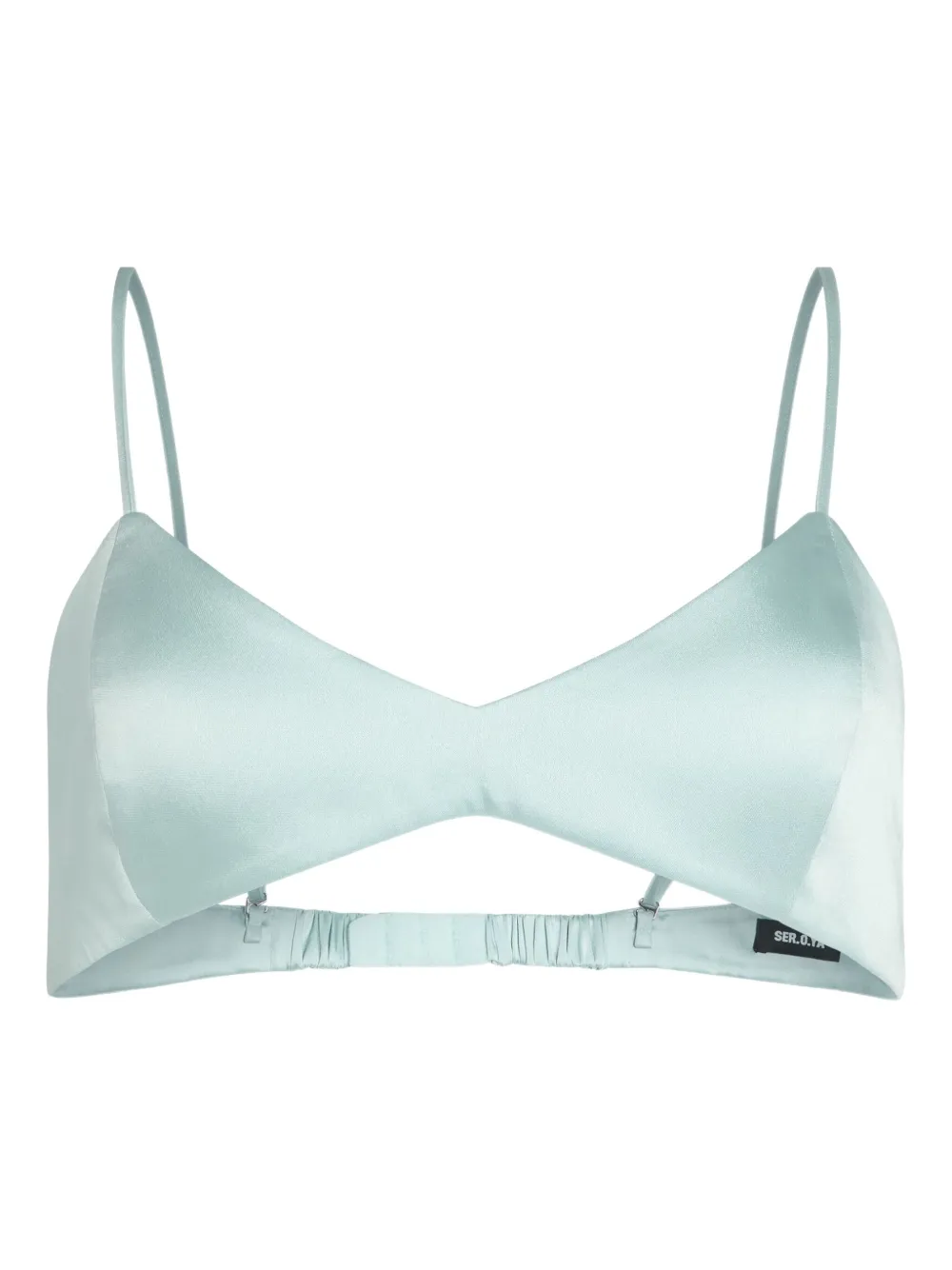Ser.o.ya Courtney Silk Bralette In Blue
