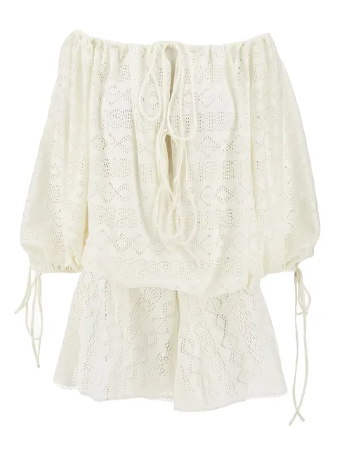 THE ANDAMANE vestido con hombros descubiertos
