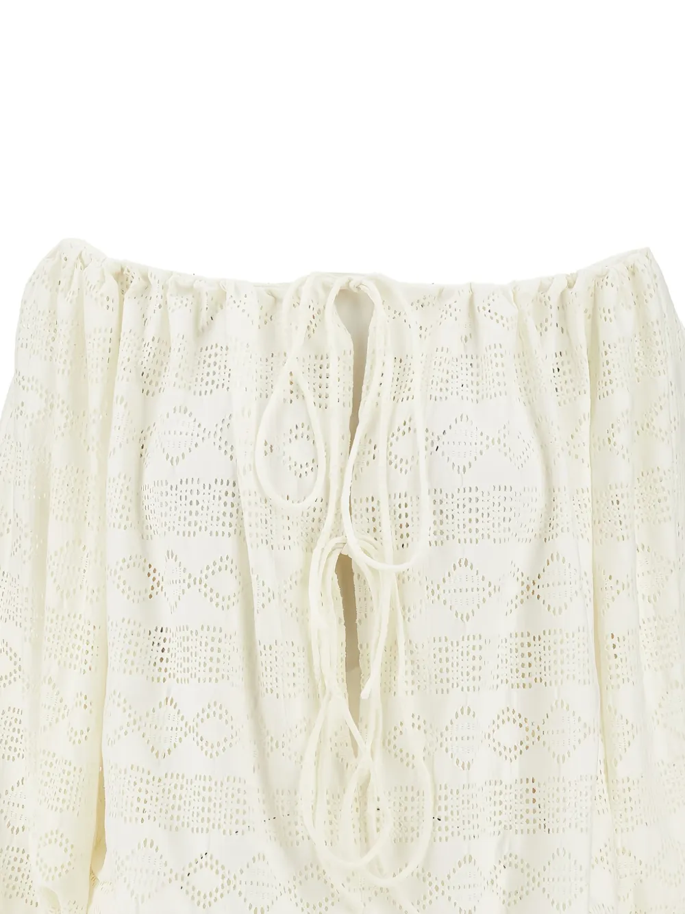 THE ANDAMANE Off-shoulder jurk - Beige