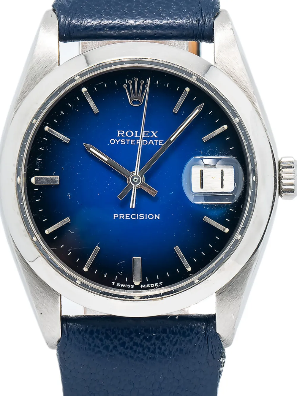 Pre-owned Rolex Oysterdate 32毫米腕表（典藏款） In Blue