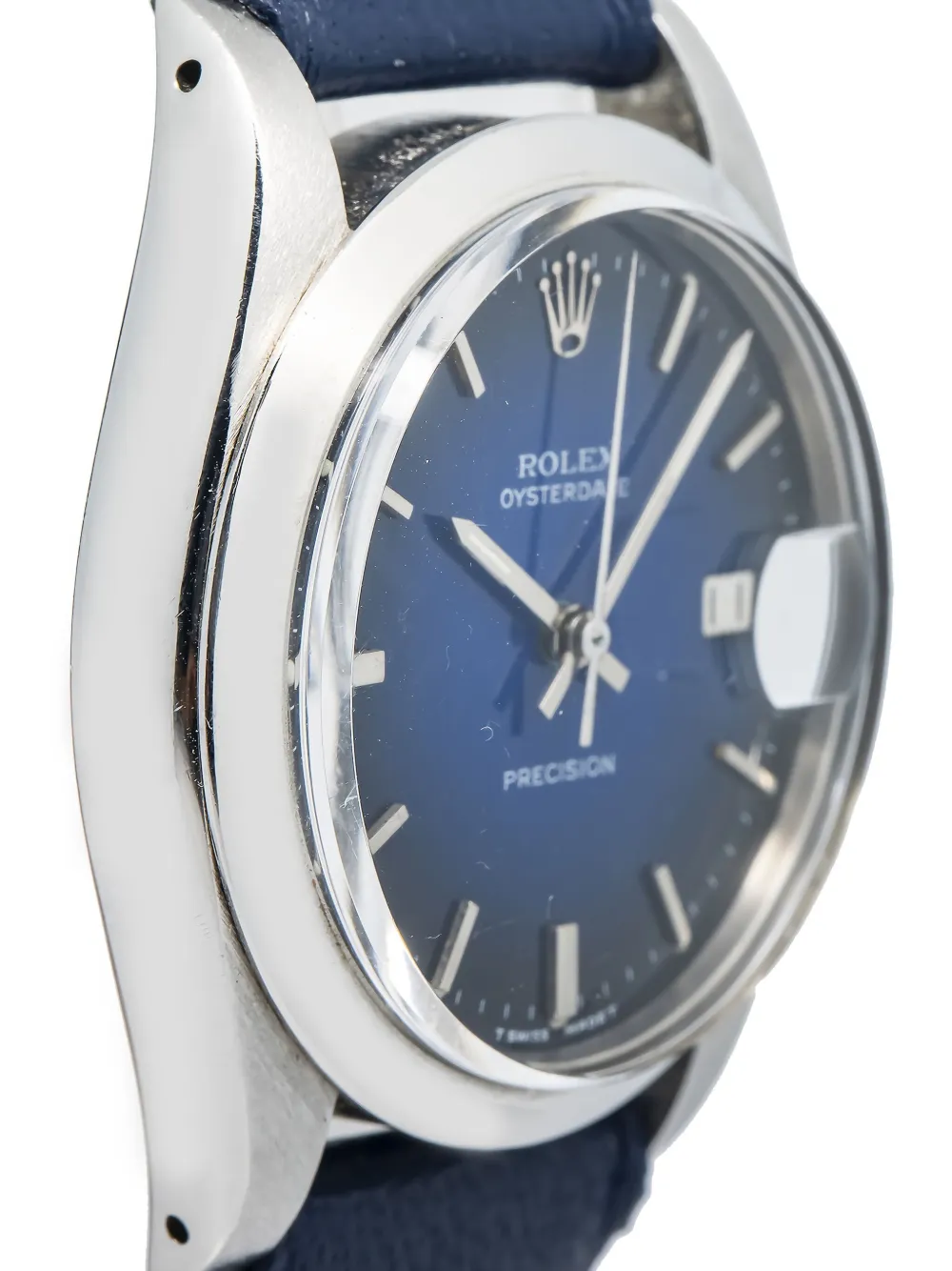 Pre-owned Rolex Oysterdate 32毫米腕表（典藏款） In Blue