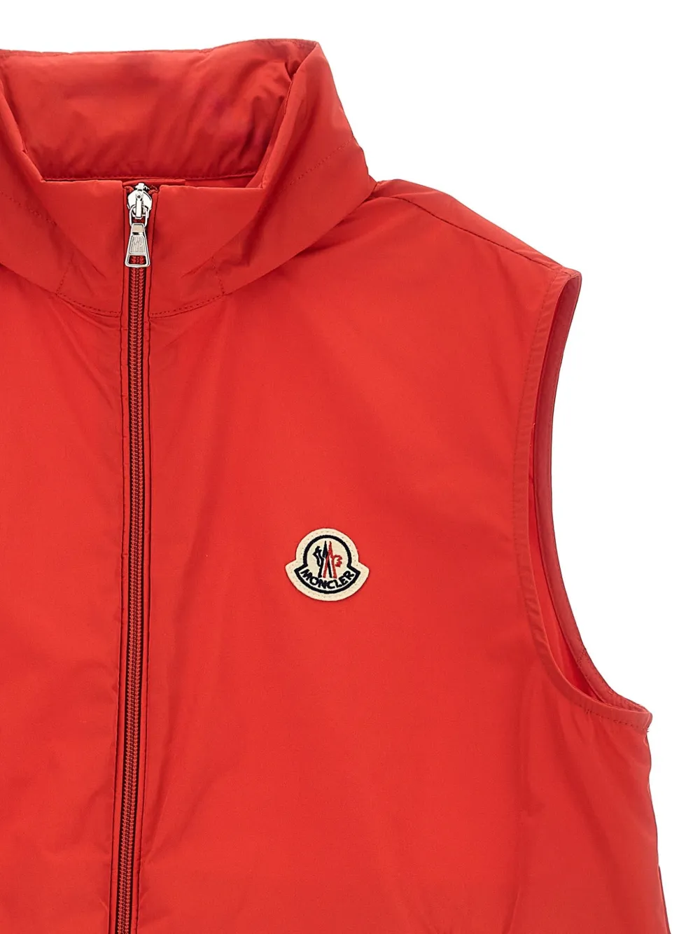 Moncler Enfant Bodywarmer met capuchon Rood