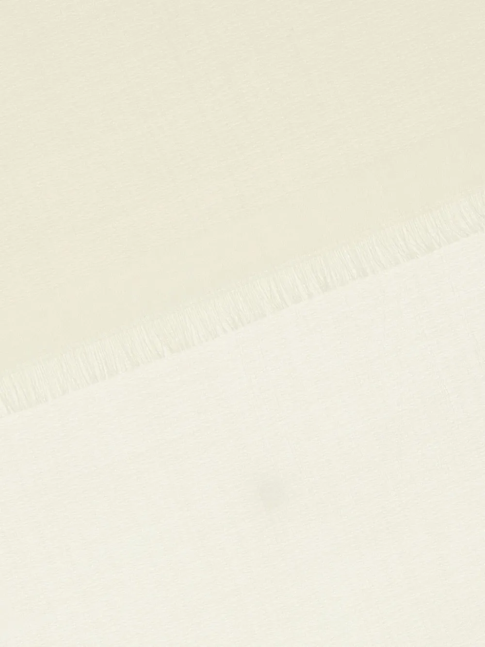 Max Mara Ivory Silk And Wool Scarf In 白色