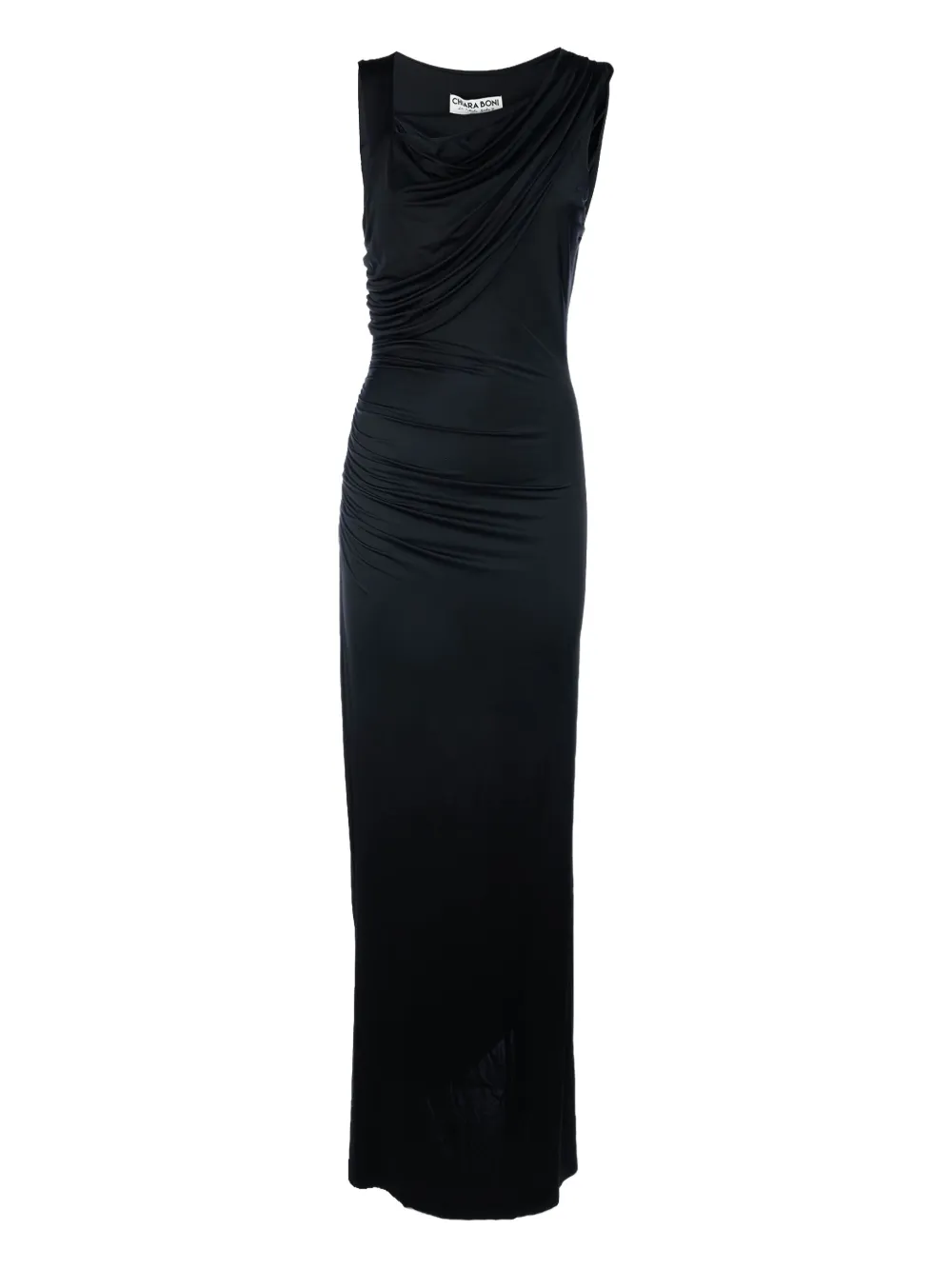 draped maxi dress