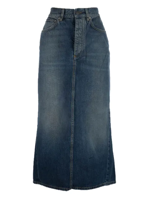 Balenciaga denim maxi skirt