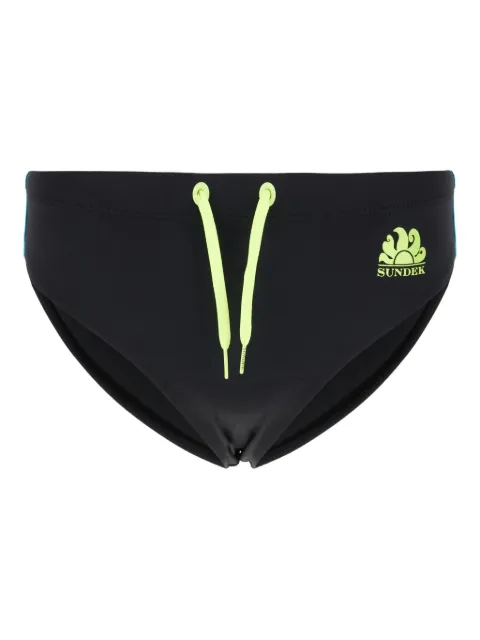 Sundek drawstring swimming trunks