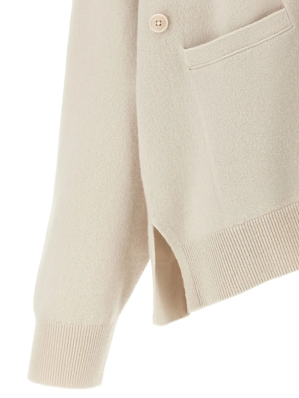 extreme cashmere N.24 vest met knopen Beige