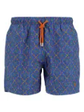 Gallo patterned drawstring swim shorts - Blue