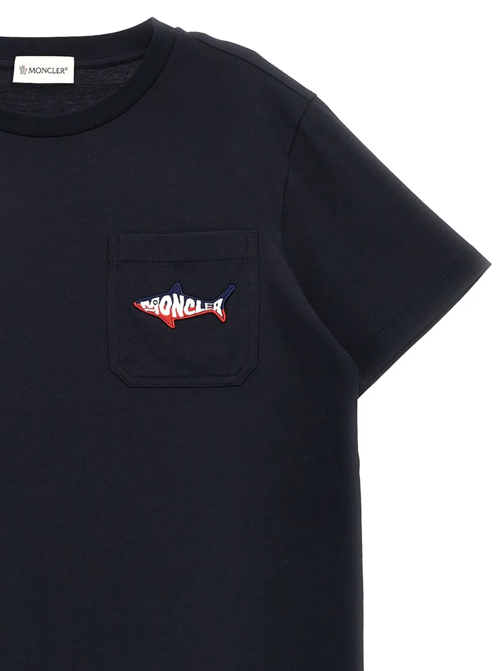 Moncler Enfant Squalo T-shirt Blauw