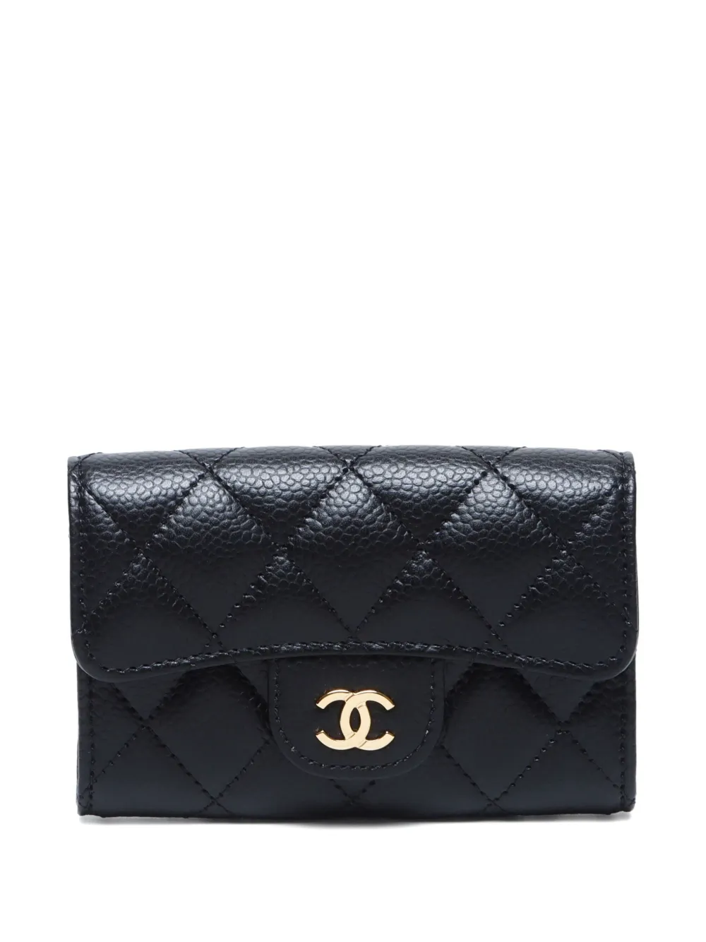 CHANEL Pre-Owned korthållare i caviarläder från 2020-2025 | sort | Image 1