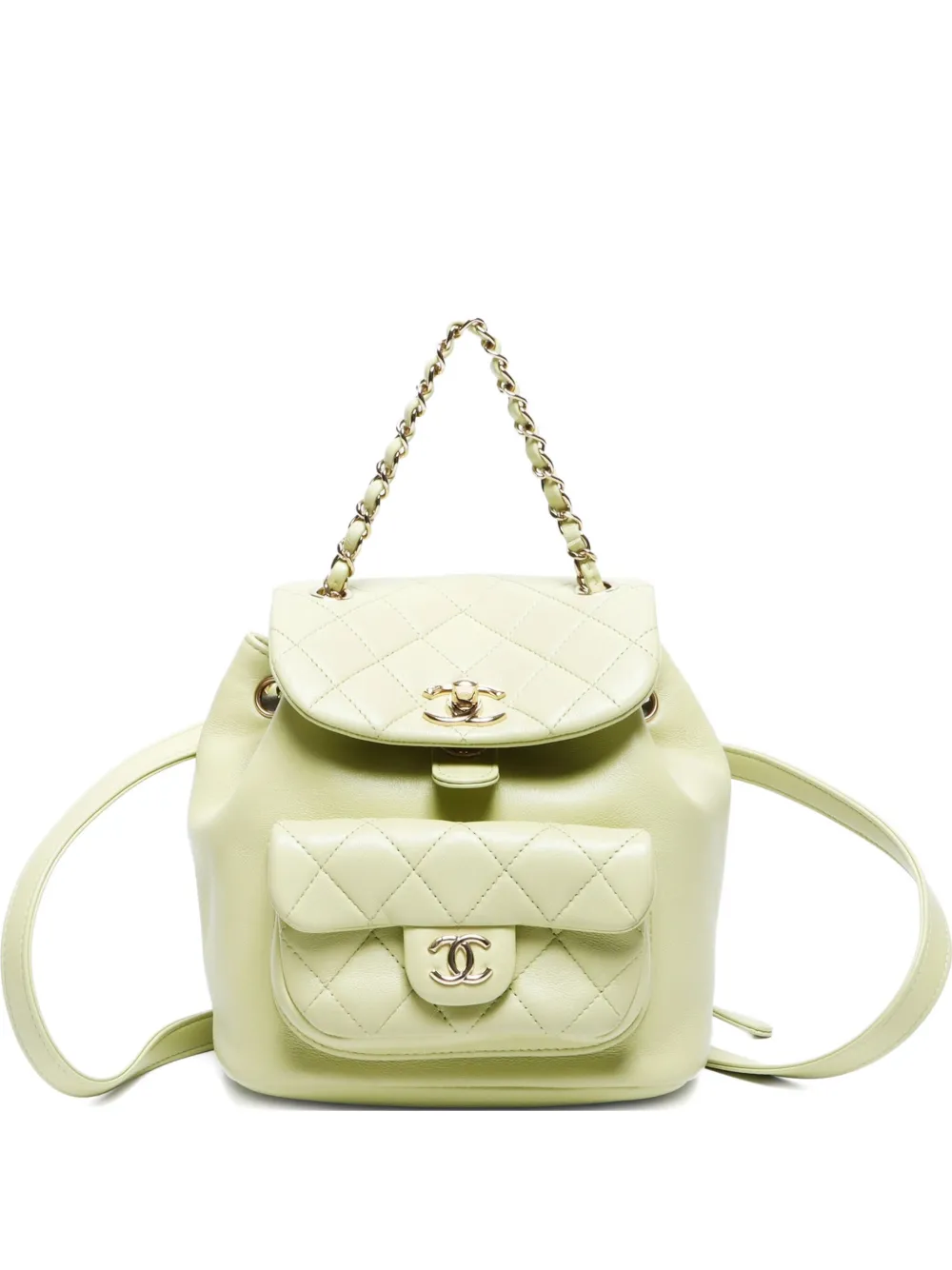 CHANEL Pre-Owned 2020s ミニバックパック - グリーン CHANEL Pre-Owned 2020s ミニバックパック - グリーン