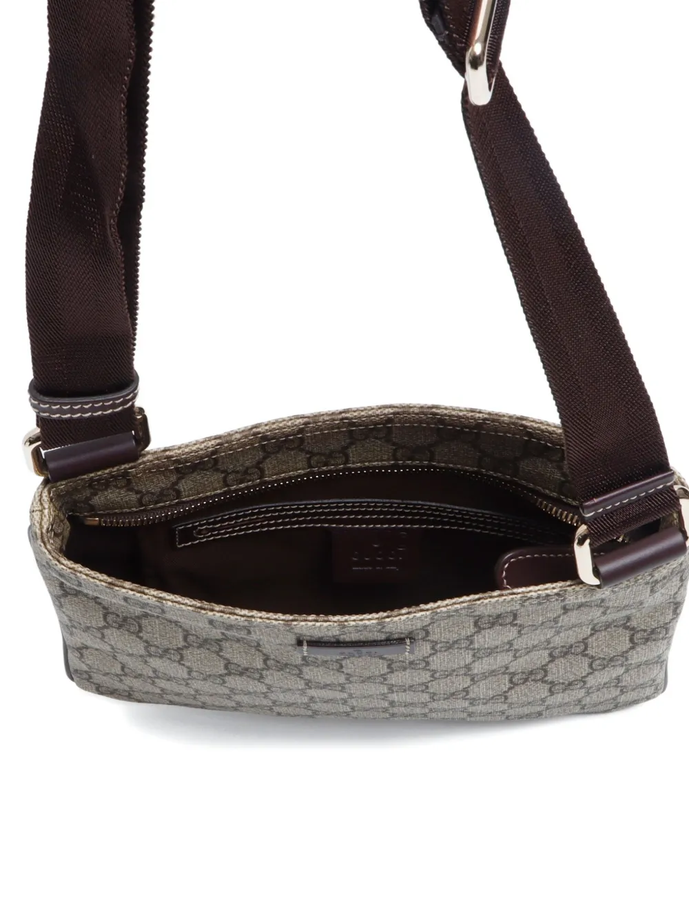Pre-owned Gucci 2000-2020 Gg Supreme Shoulder Bag In 褐色