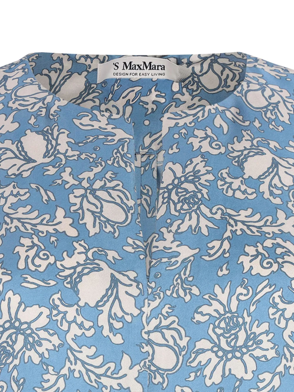 Shop 's Max Mara Floral-print Midi Dress In Blue