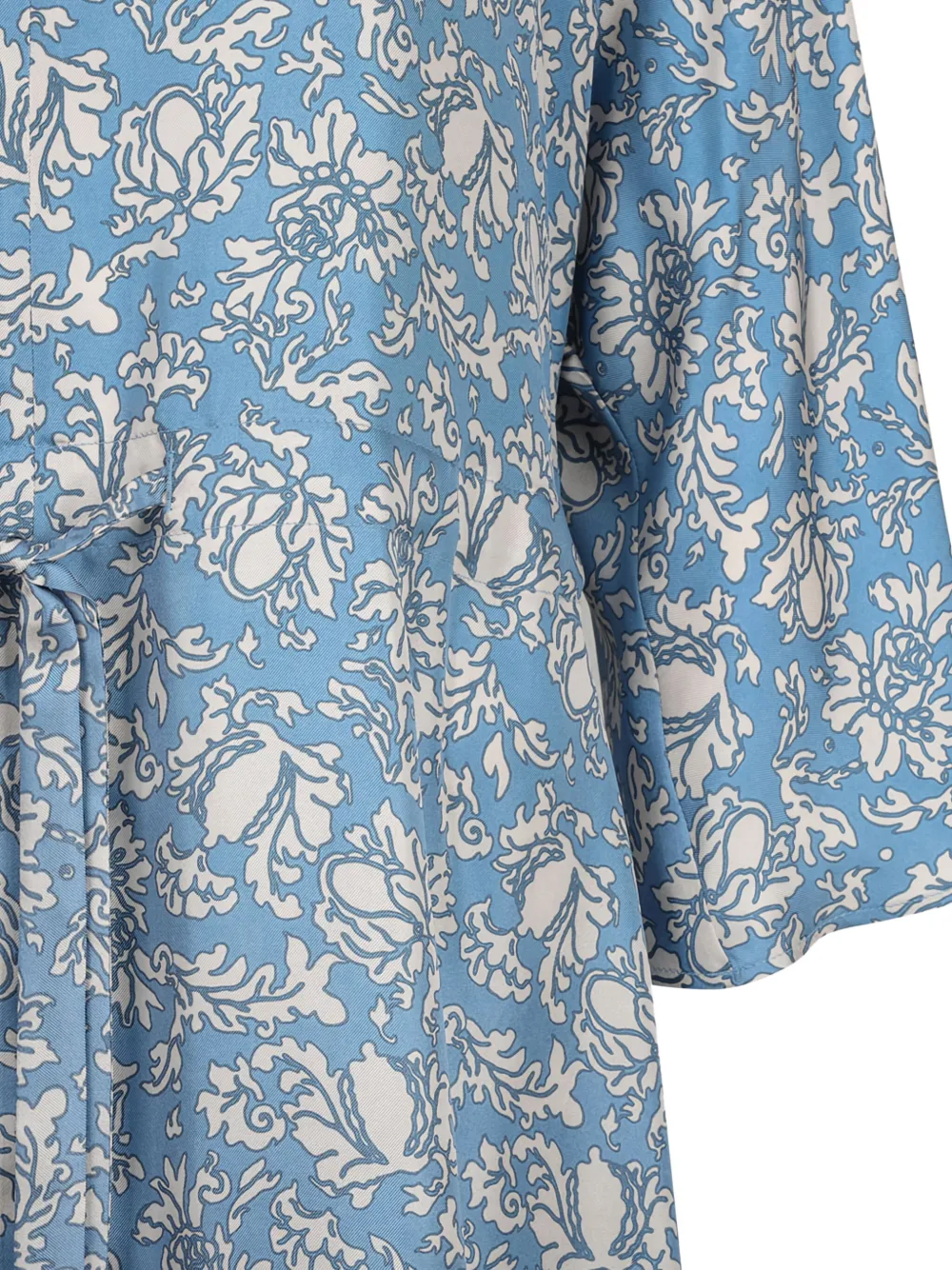 Shop 's Max Mara Floral-print Midi Dress In Blue