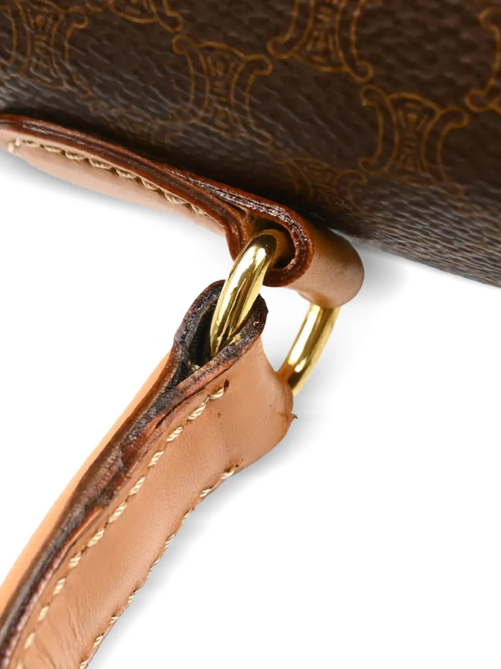 Pre-owned Celine Macadam 手提包（1990-2000年代典藏款） In Brown