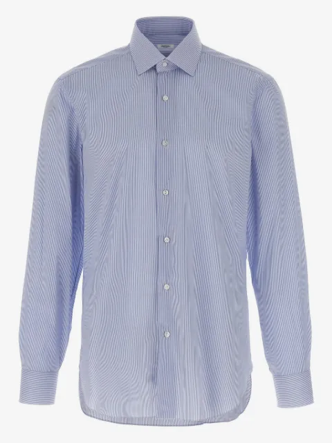 Barba striped button-up shirt