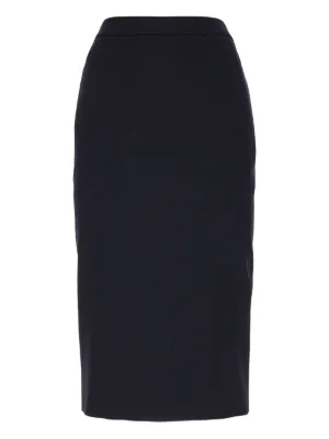 新品同様♪ Alexander McQueen ニット　スカート アレキサンダーマックイーン ALEXANDER MCQUEEN シルク混 ネップ