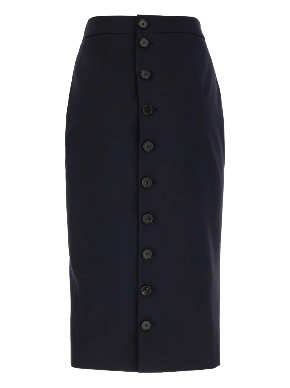 Alexander McQueen Kokerrok met knopen Blauw