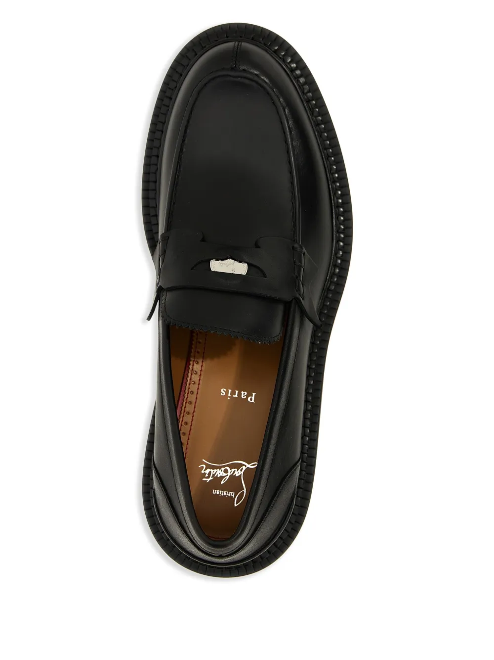 Christian Louboutin Moc College Loafers | Black | FARFETCH
