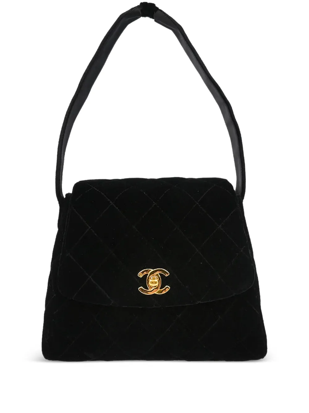 CHANEL Pre-Owned 1997 キルティング ハンドバッグ - ブラック CHANEL Pre-Owned 1997 キルティング ハンドバッグ - ブラック