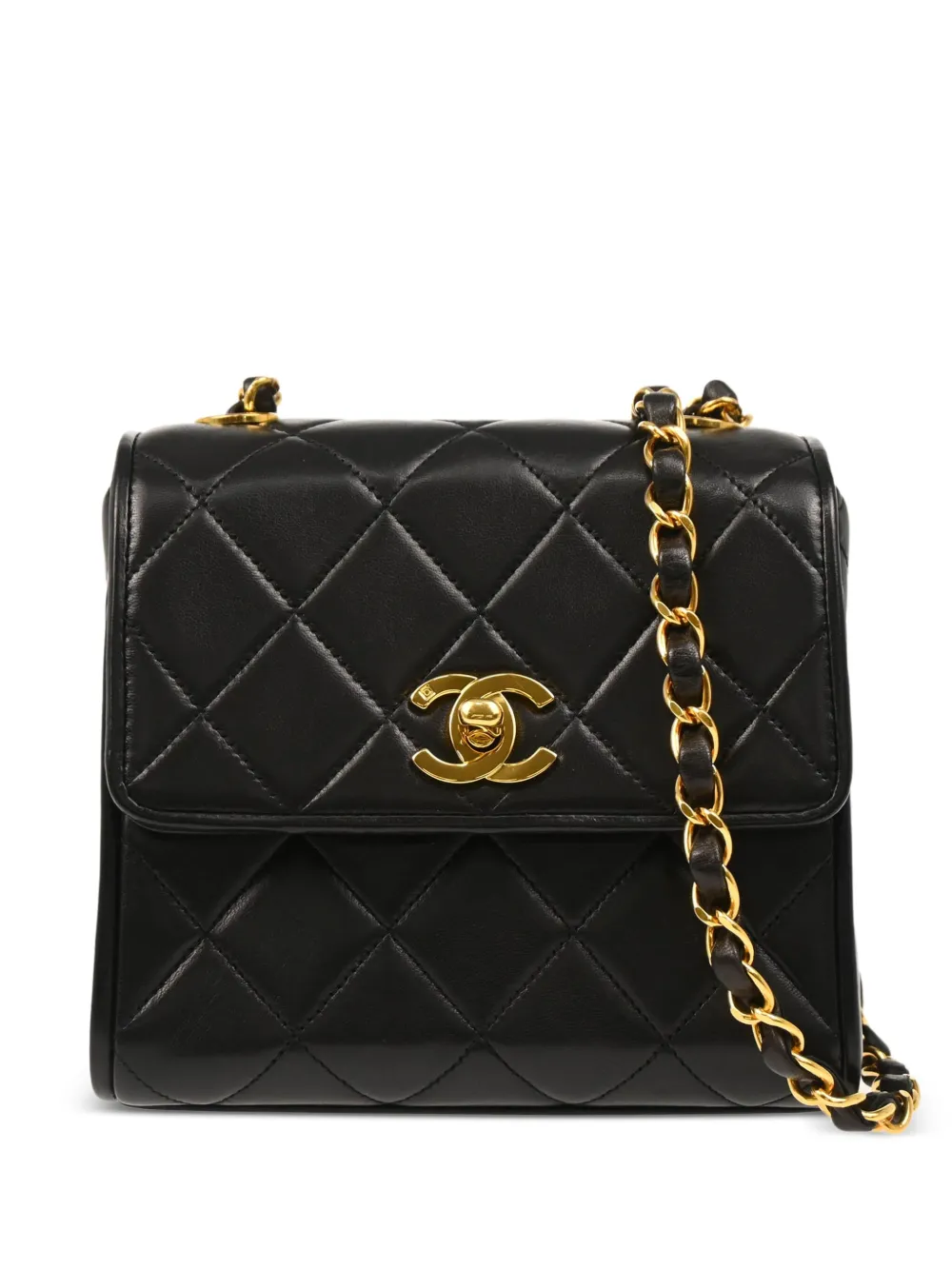 CHANEL Pre-Owned 1995 フラップ ショルダーバッグ - ブラック CHANEL Pre-Owned 1995 フラップ ショルダーバッグ - ブラック