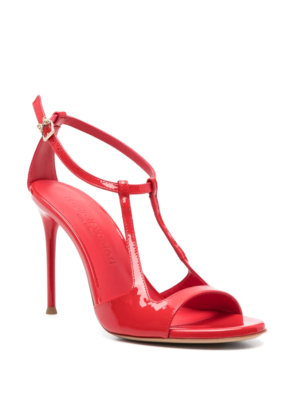 Sergio Levantesi 100mm Ryana sandals Red