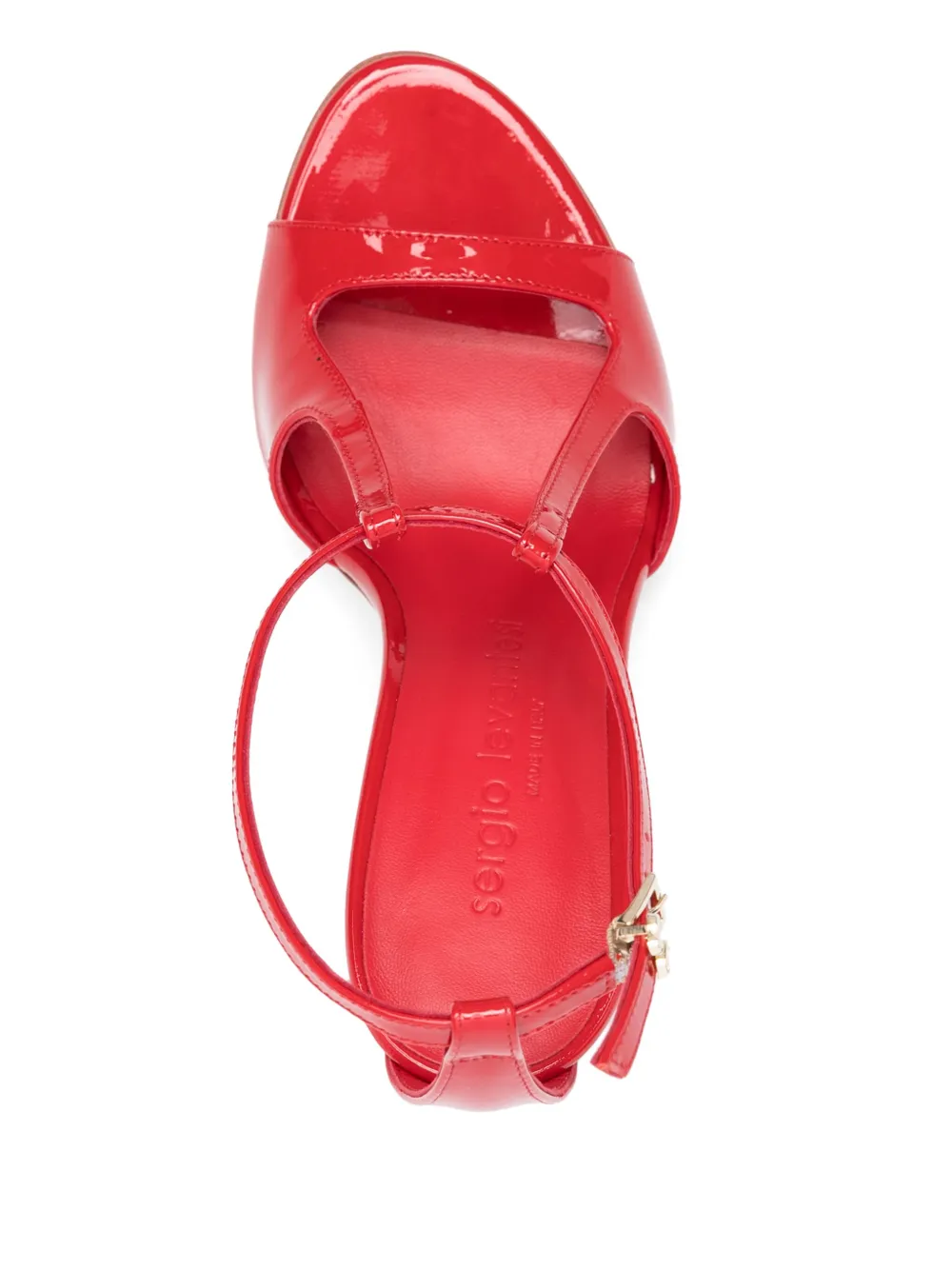 Sergio Levantesi 100mm Ryana sandals Red