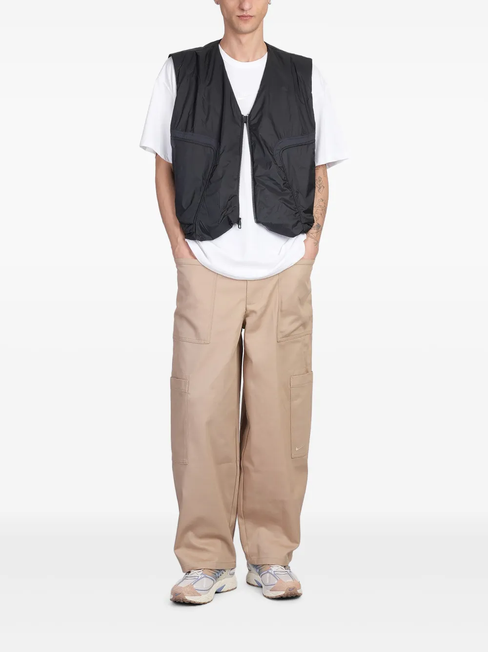 Nike pantalon en coton à coupe ample | Pantalons palazzo | Image 2