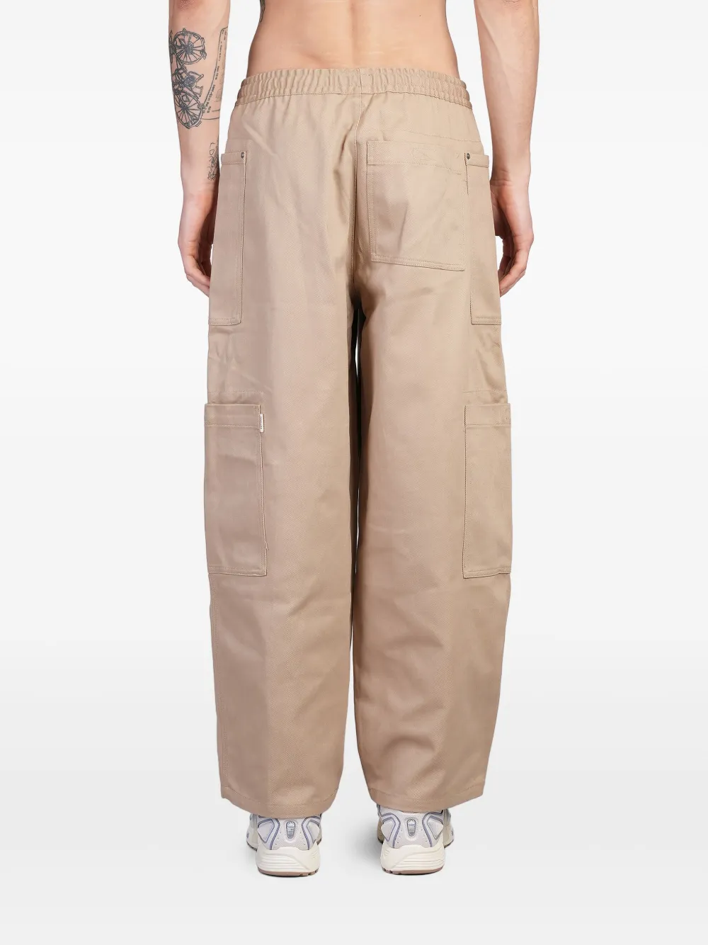 Nike Broek met wijde pijpen Beige