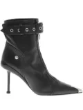 Alexander McQueen 100mm leather boots - Black