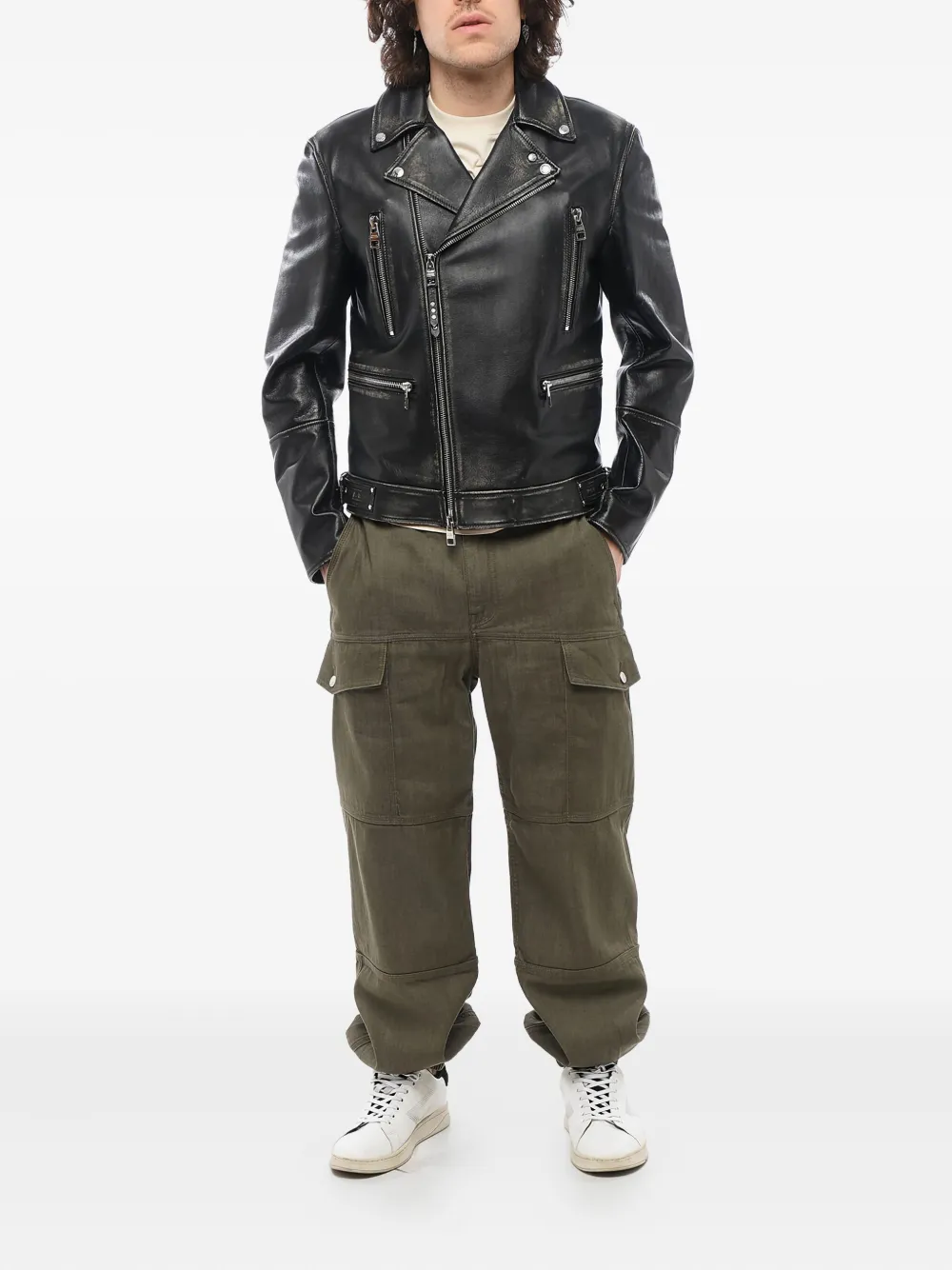 Alexander McQueen leather biker jacket | Biker Jackets | Image 2