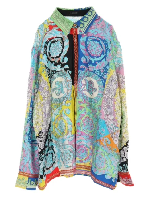 Versace Pre-Owned بلوزة حرير بطبعة من عقد 2010