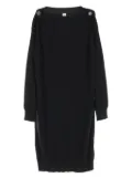 Hermès Pre-Owned 2010s Exlibris knitted dress - Black