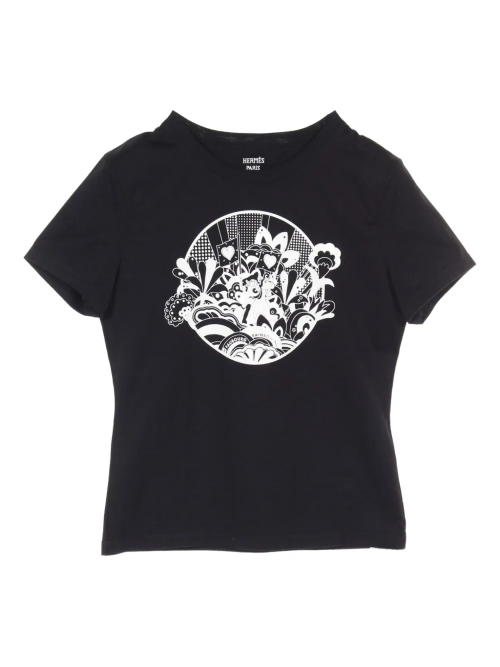 Hermès Pre-Owned 2010s Micro Cartouche Tシャツ - ブラック Hermès Pre-Owned 2010s Micro Cartouche Tシャツ - ブラック