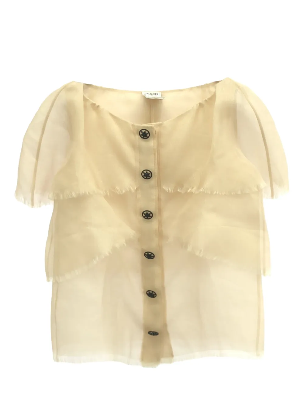 CHANEL Pre-Owned Blusa in seta anni 2000 - Toni neutri