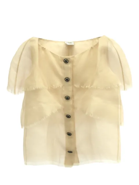 CHANEL Pre-Owned blusa de seda 2000
