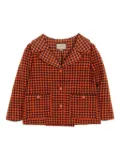 Gucci Pre-Owned 10's houndstooth jacket - Orange