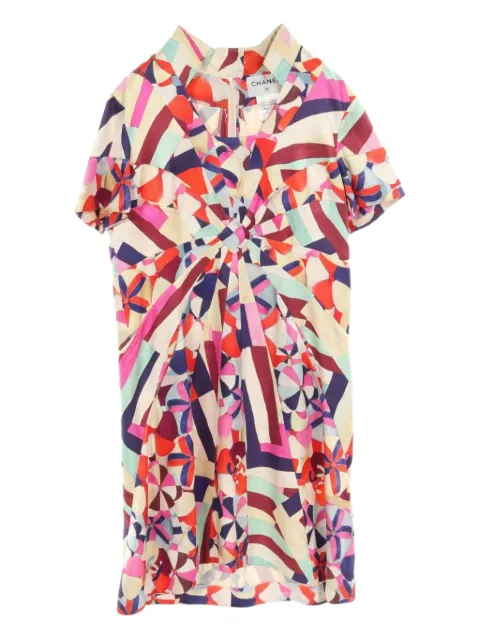 CHANEL Pre-Owned 1986-1988 silk mini dress