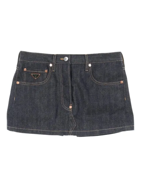 Prada Pre-Owned 20's denim mini skirt