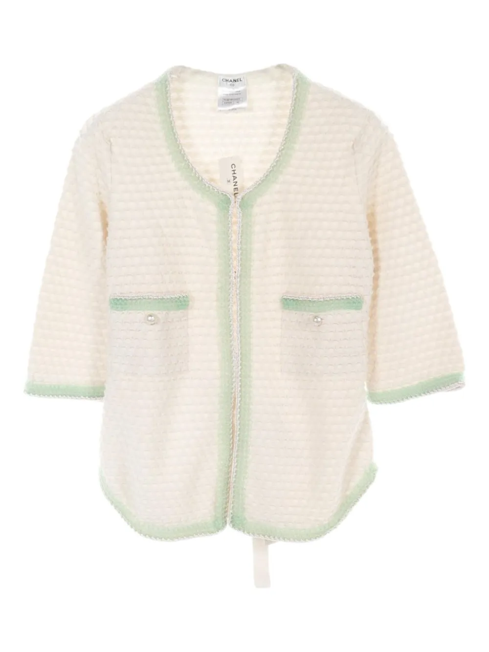 Pre-owned Chanel 1986-1988 Cashmere Cardigan In Neutrals