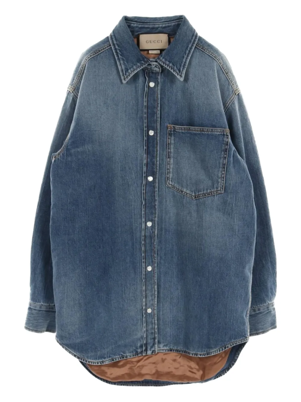 Gucci Pre-Owned Giacca-camicia denim anni 2010 | blu | Image 1