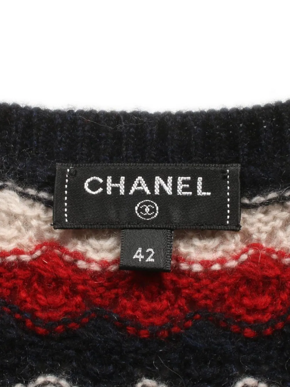 Pre-owned Chanel 1986-1988 Cashmere Dress In Blue