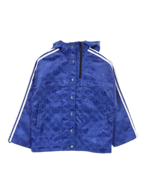 Gucci Pre-Owned chamarra de lona GG 2010 de Gucci Pre-Owned x adidas