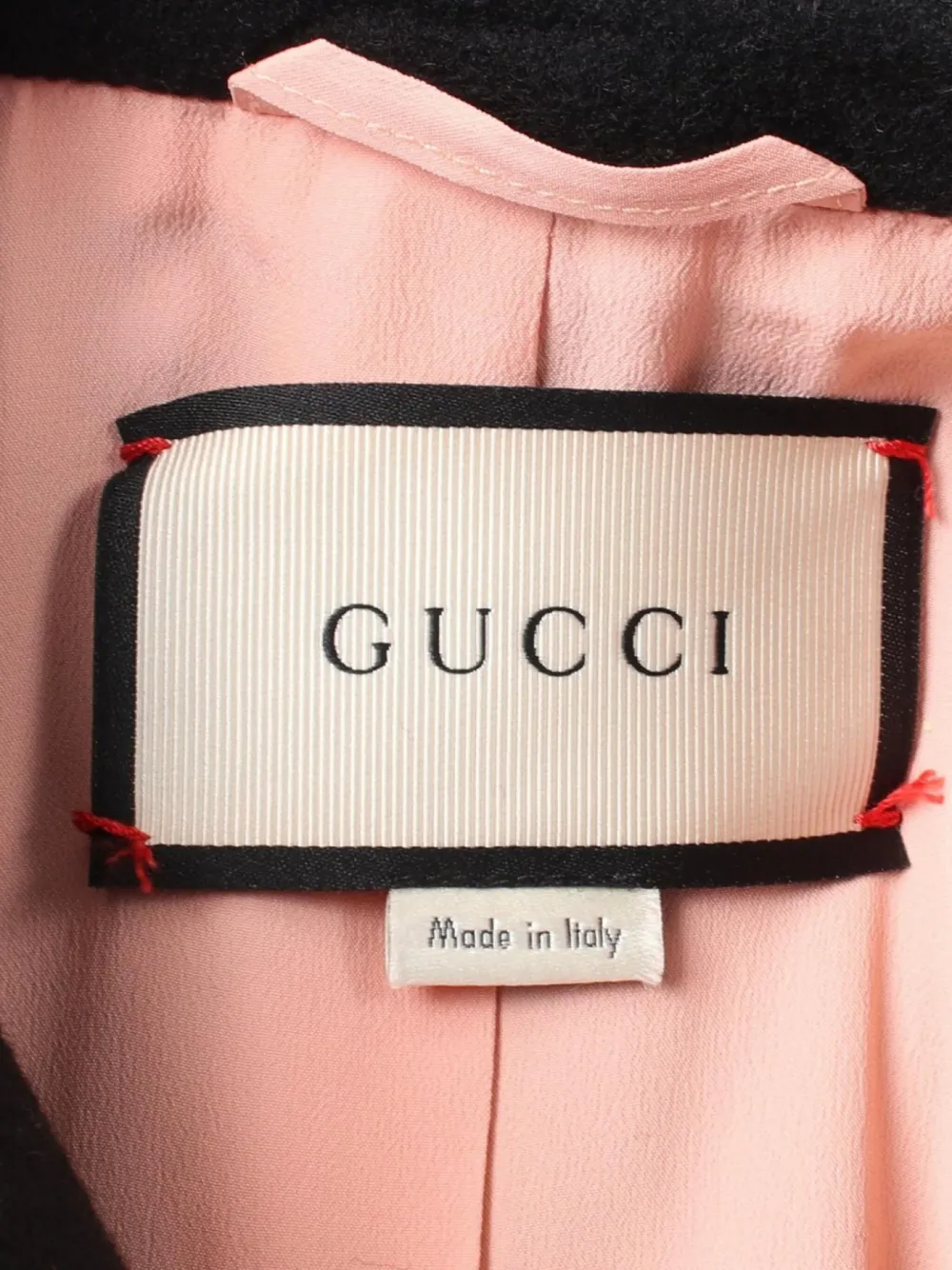 Pre-owned Gucci 10's Web-stripe Coat In Black