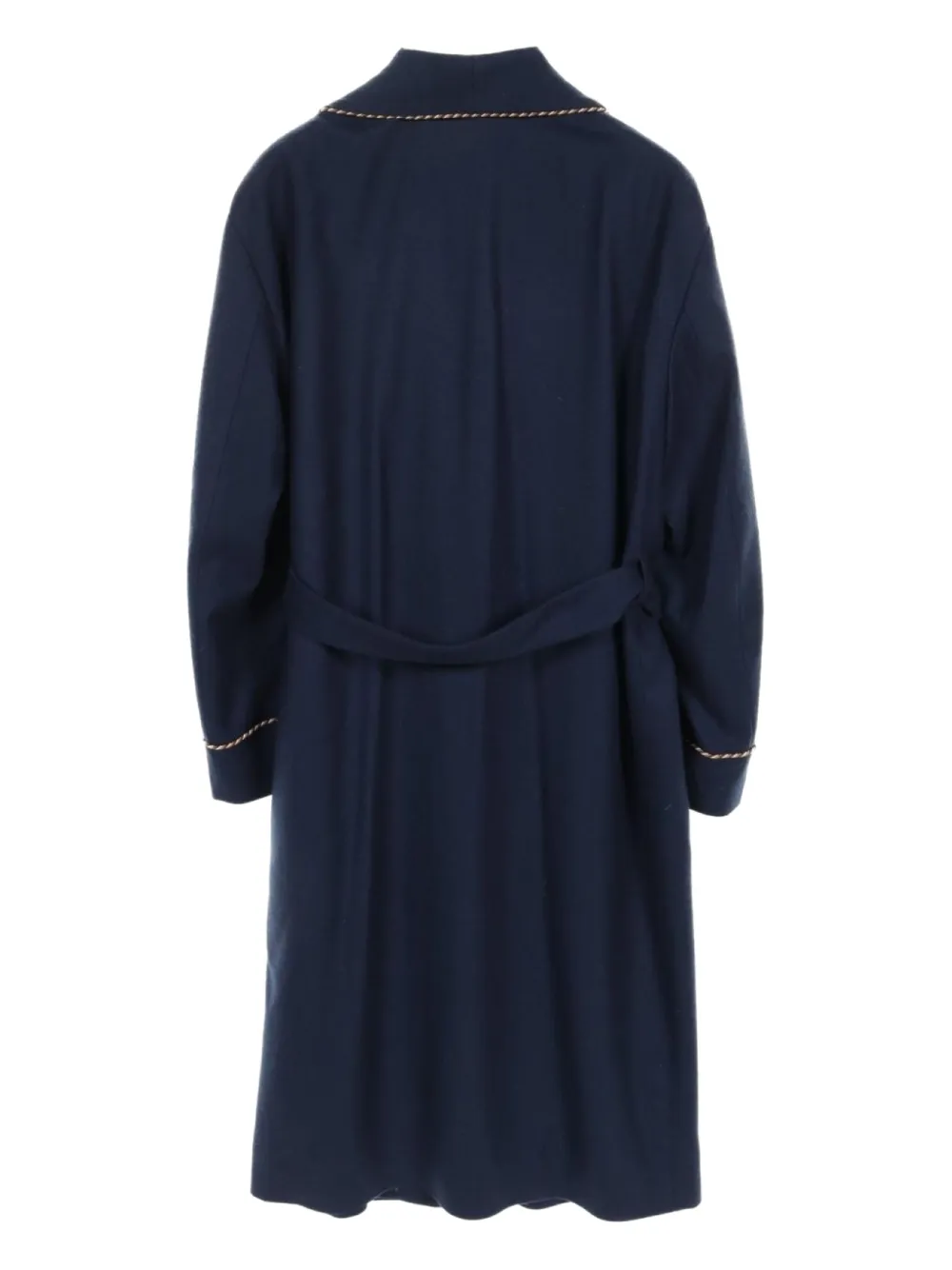 Gucci Pre-Owned 10's logo-patch gown coat | Image 2