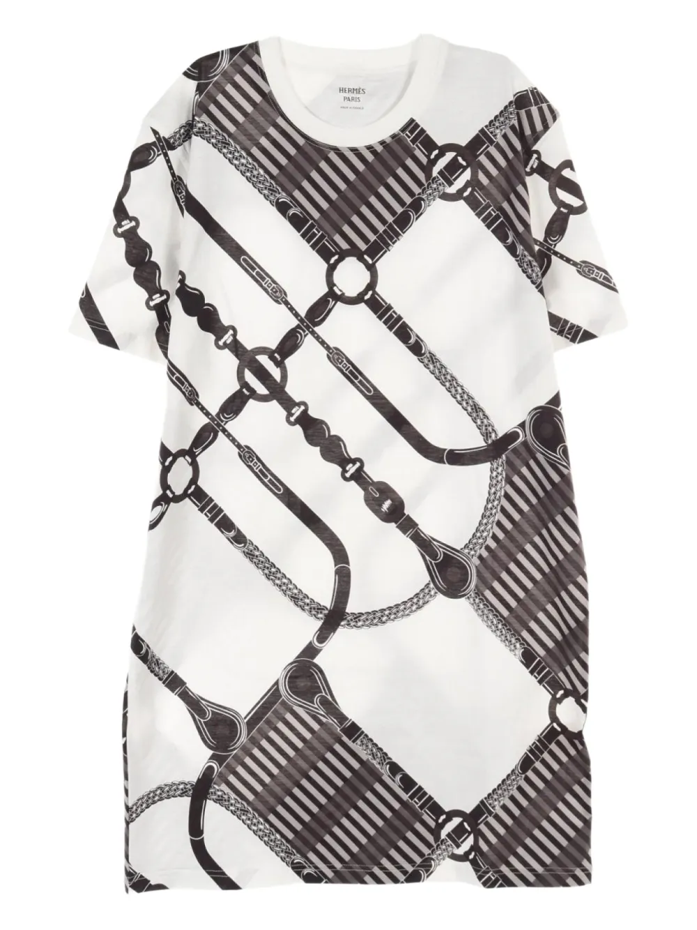 Hermès Pre-Owned 10's Coaching Remix mini dress | White | Image 1