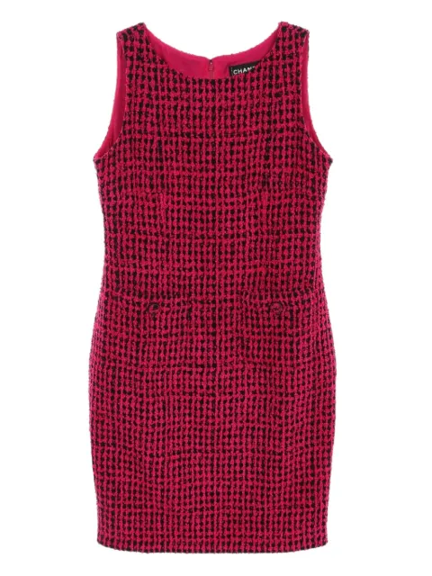 CHANEL Pre-Owned 1986-1988 tweed sleeveless dress